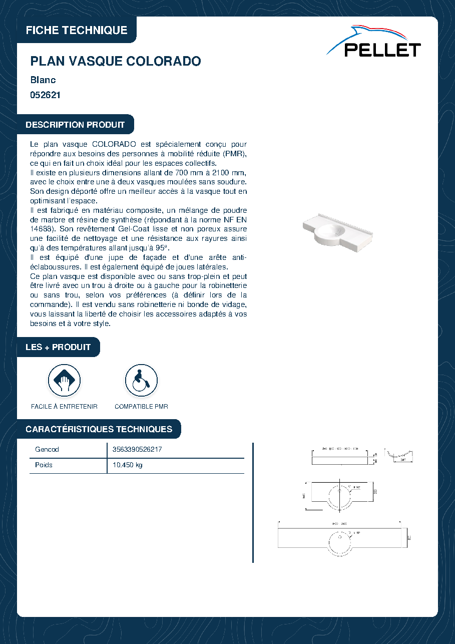 Fiche technique fournisseur