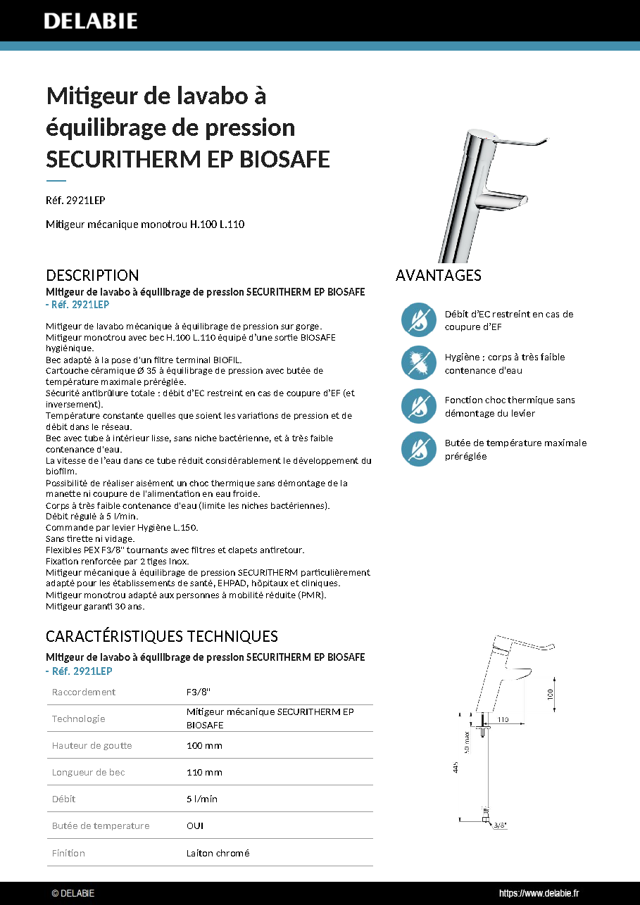 Fiche technique fournisseur