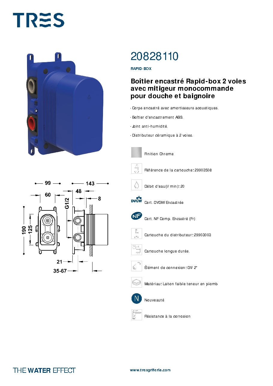 Fiche technique fournisseur