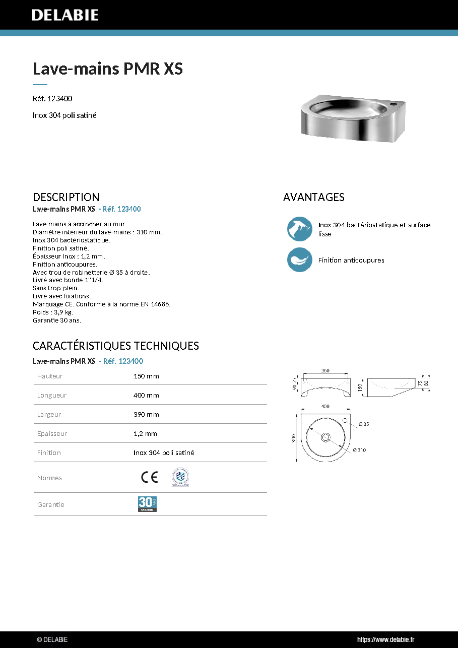 Fiche technique fournisseur