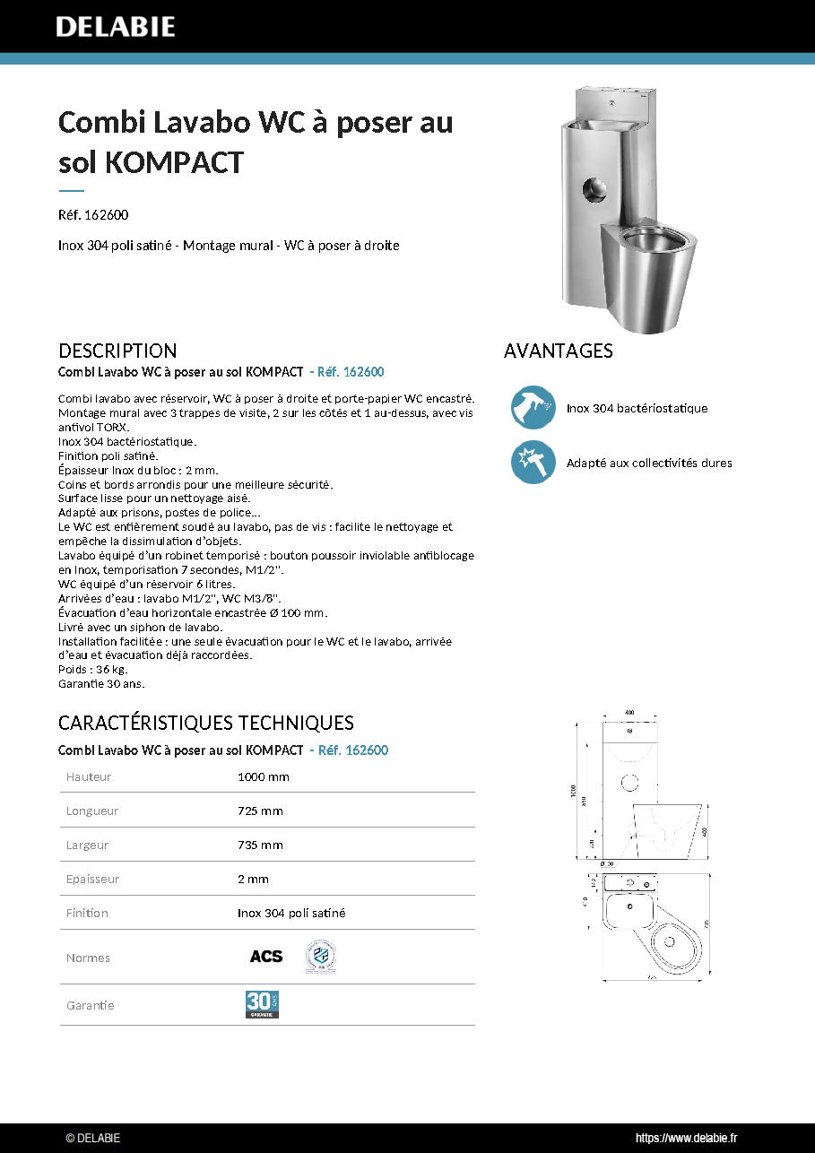 Fiche technique fournisseur