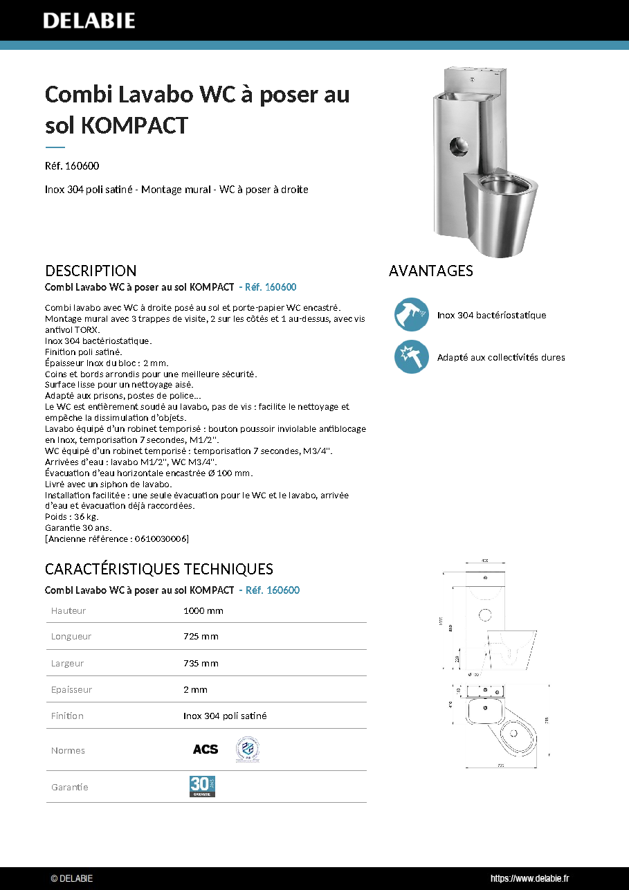 Fiche technique fournisseur