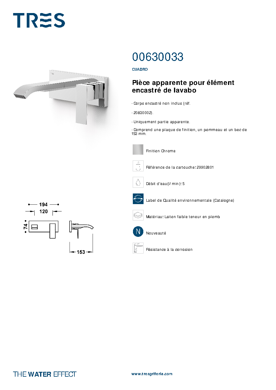 Fiche technique fournisseur