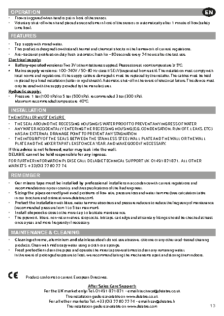 Fiche technique fournisseur