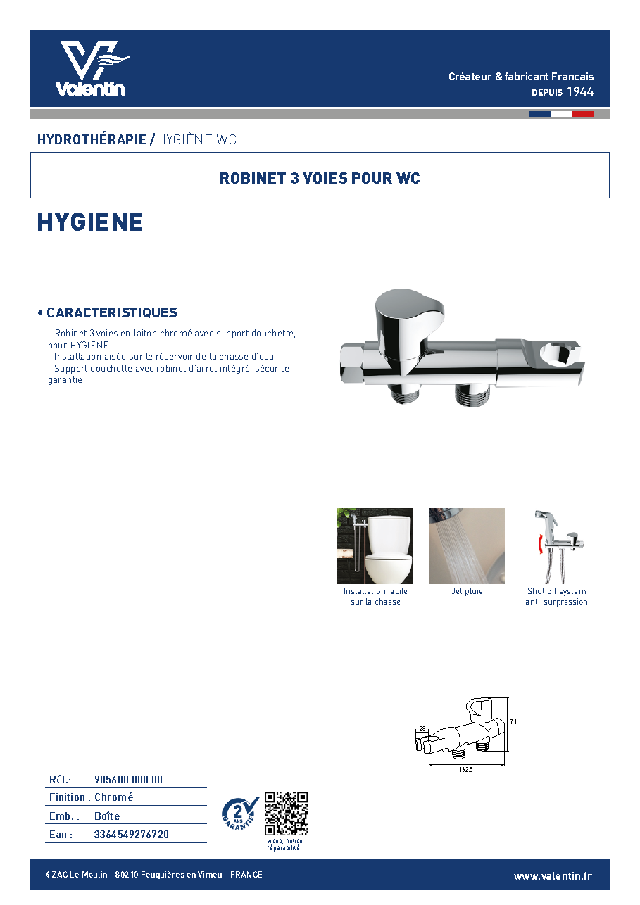 Fiche technique fournisseur
