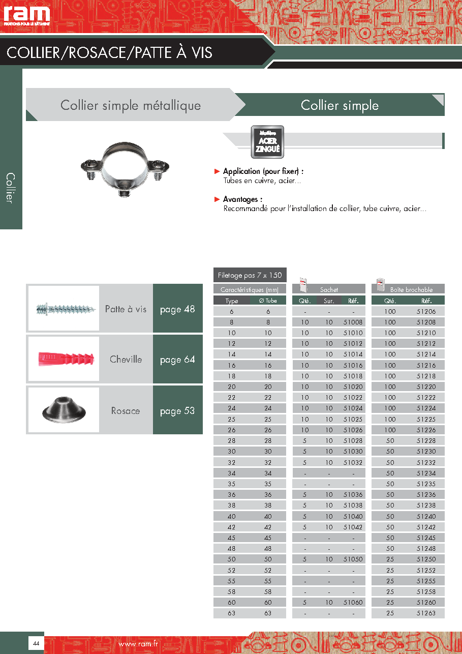 Fiche technique fournisseur