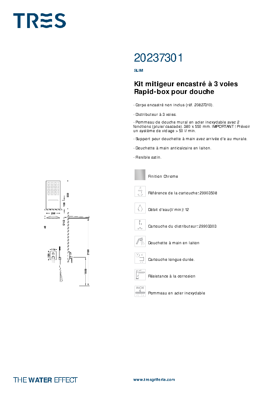 Fiche technique fournisseur