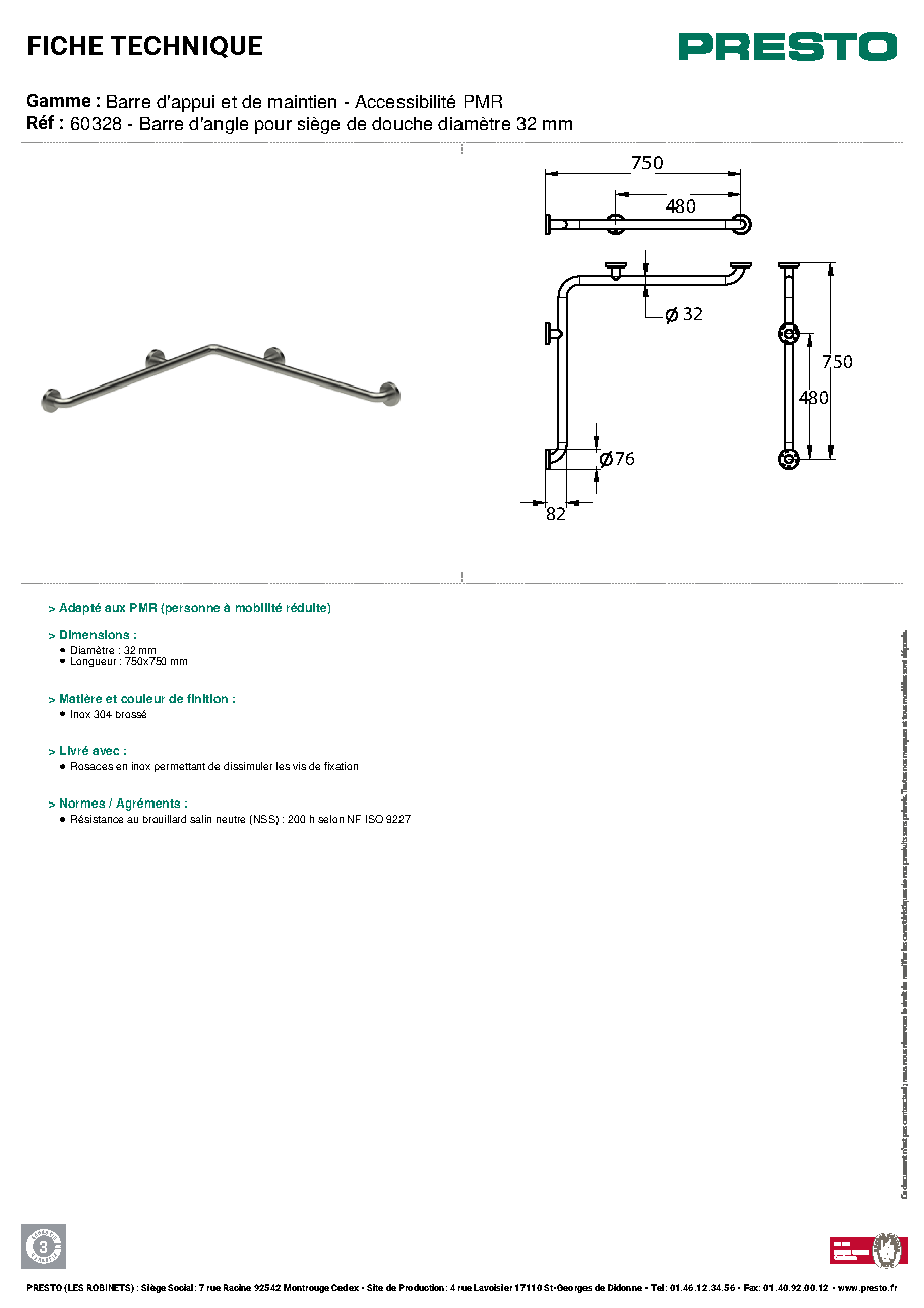 Fiche technique fournisseur