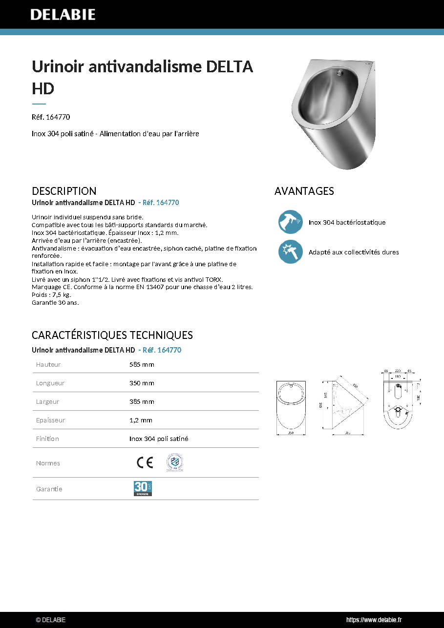Fiche technique fournisseur