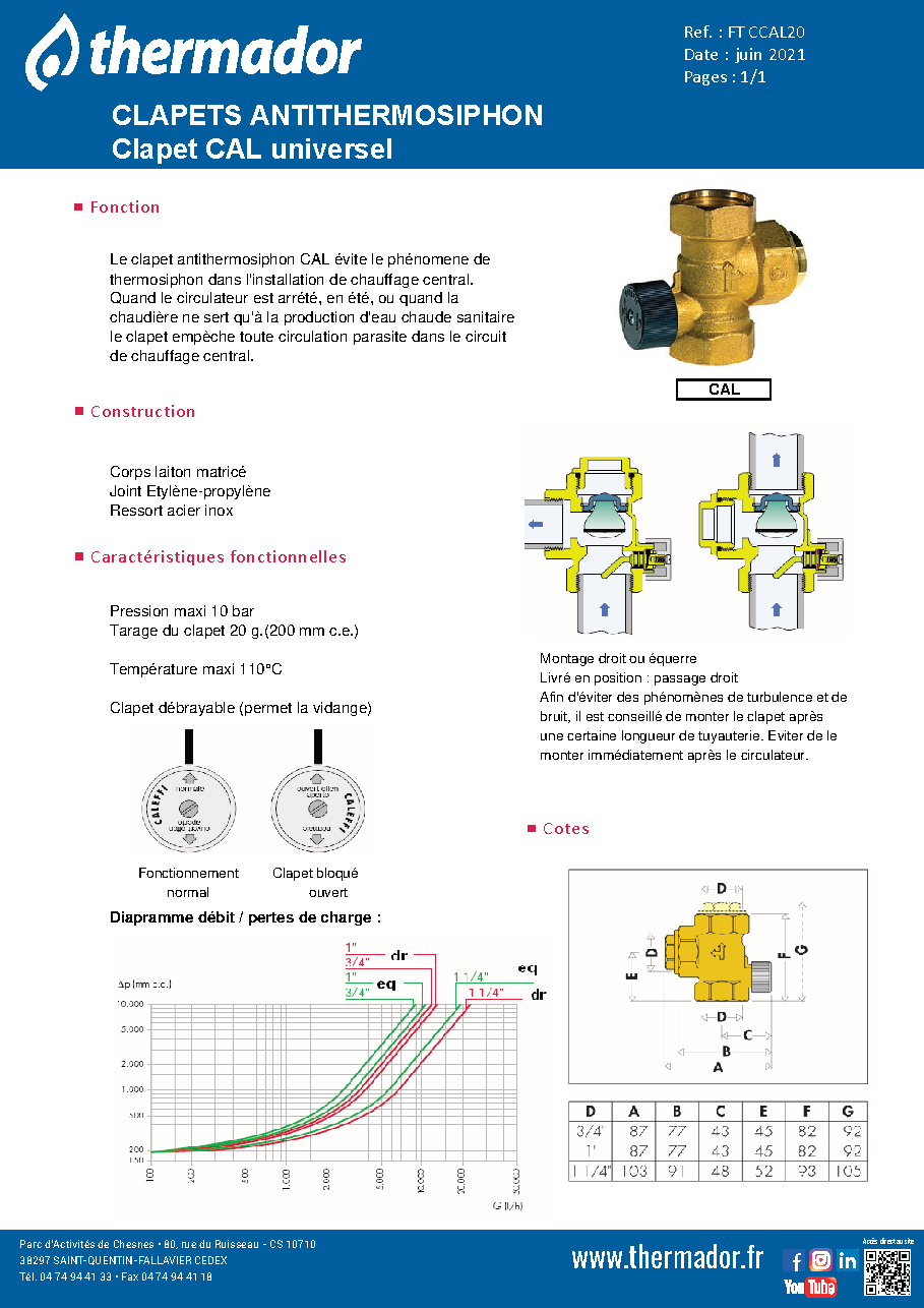 Fiche technique fournisseur