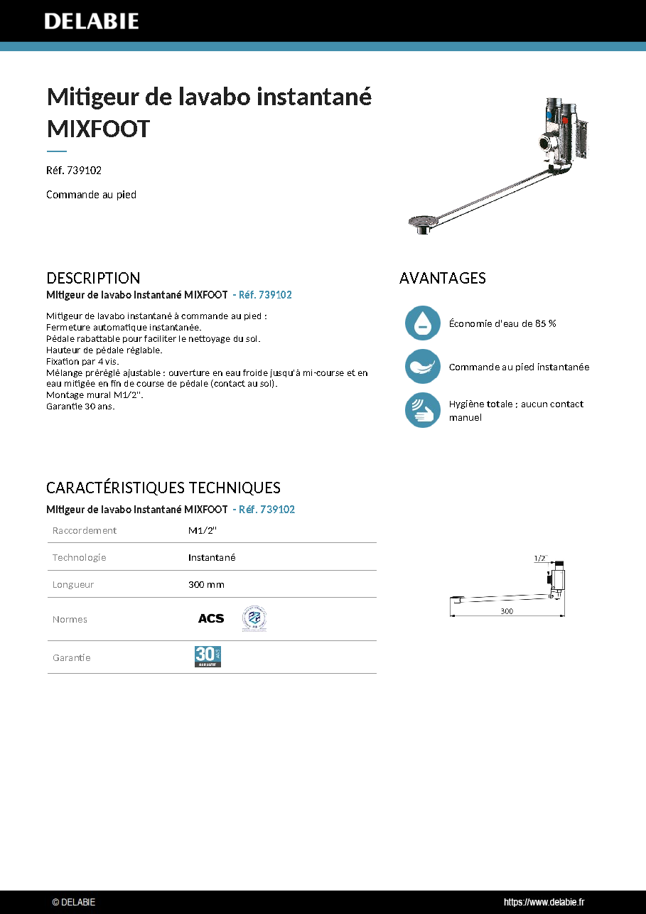 Fiche technique fournisseur