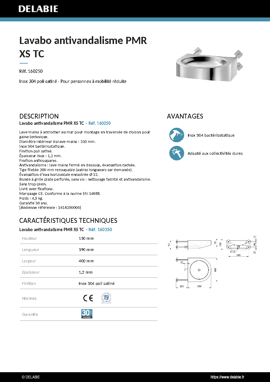 Fiche technique fournisseur