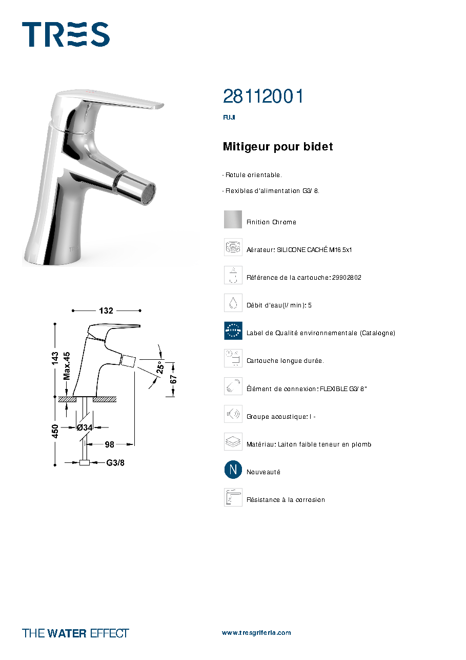 Fiche technique fournisseur