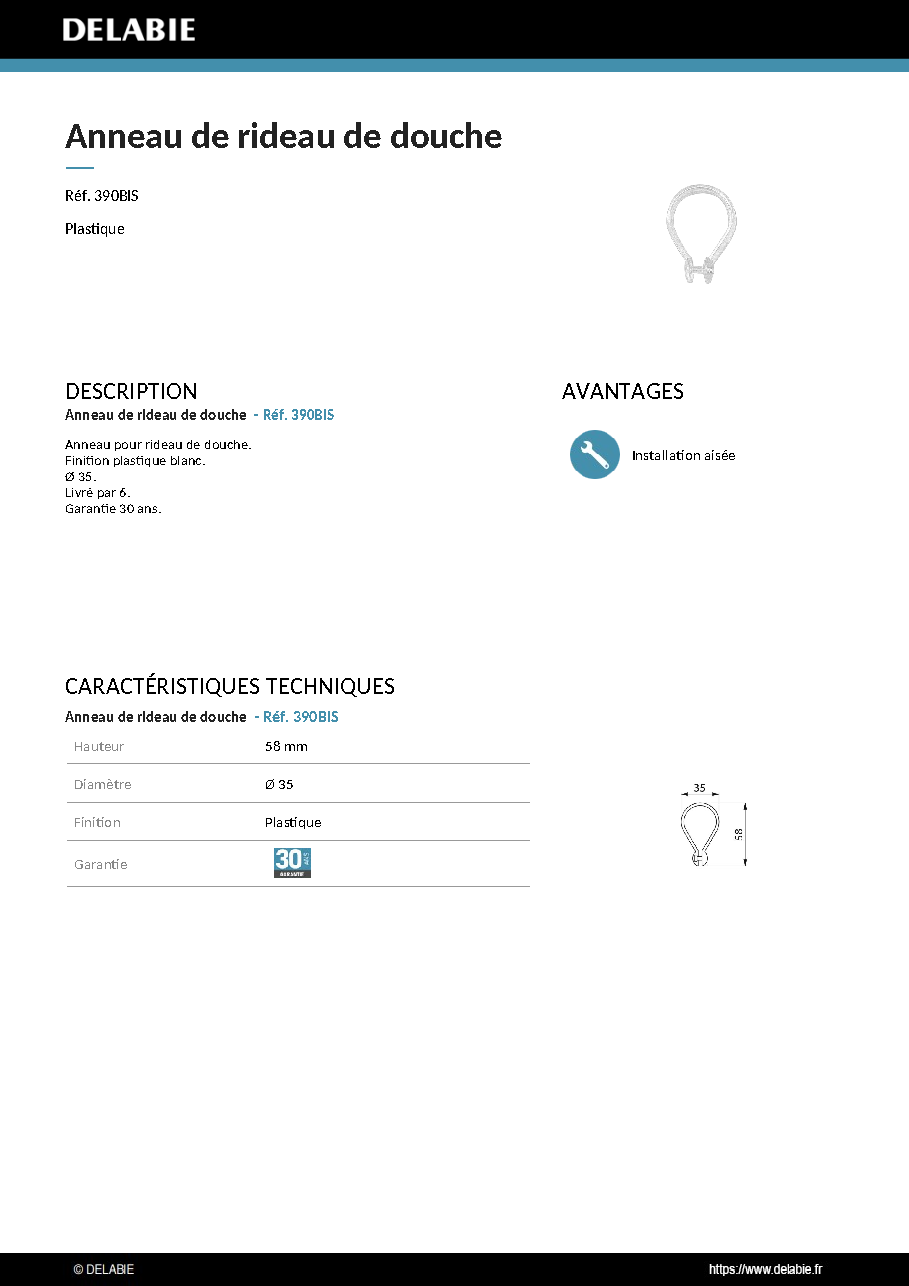 Fiche technique fournisseur