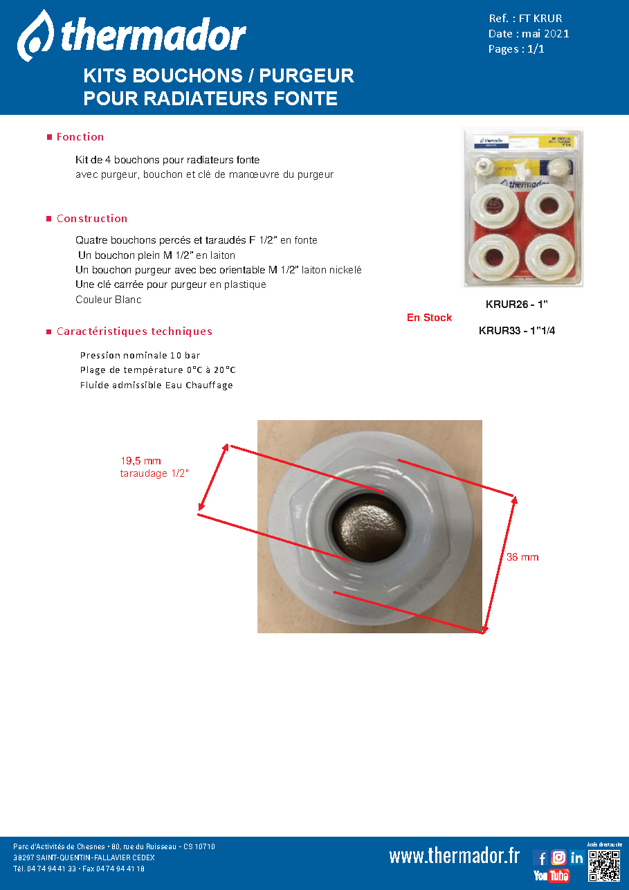 Fiche technique fournisseur