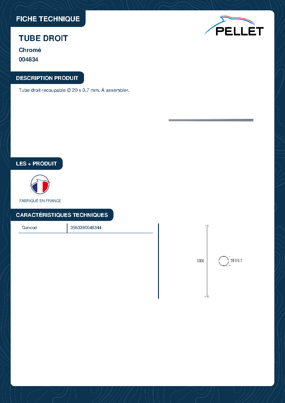 Fiche technique fournisseur