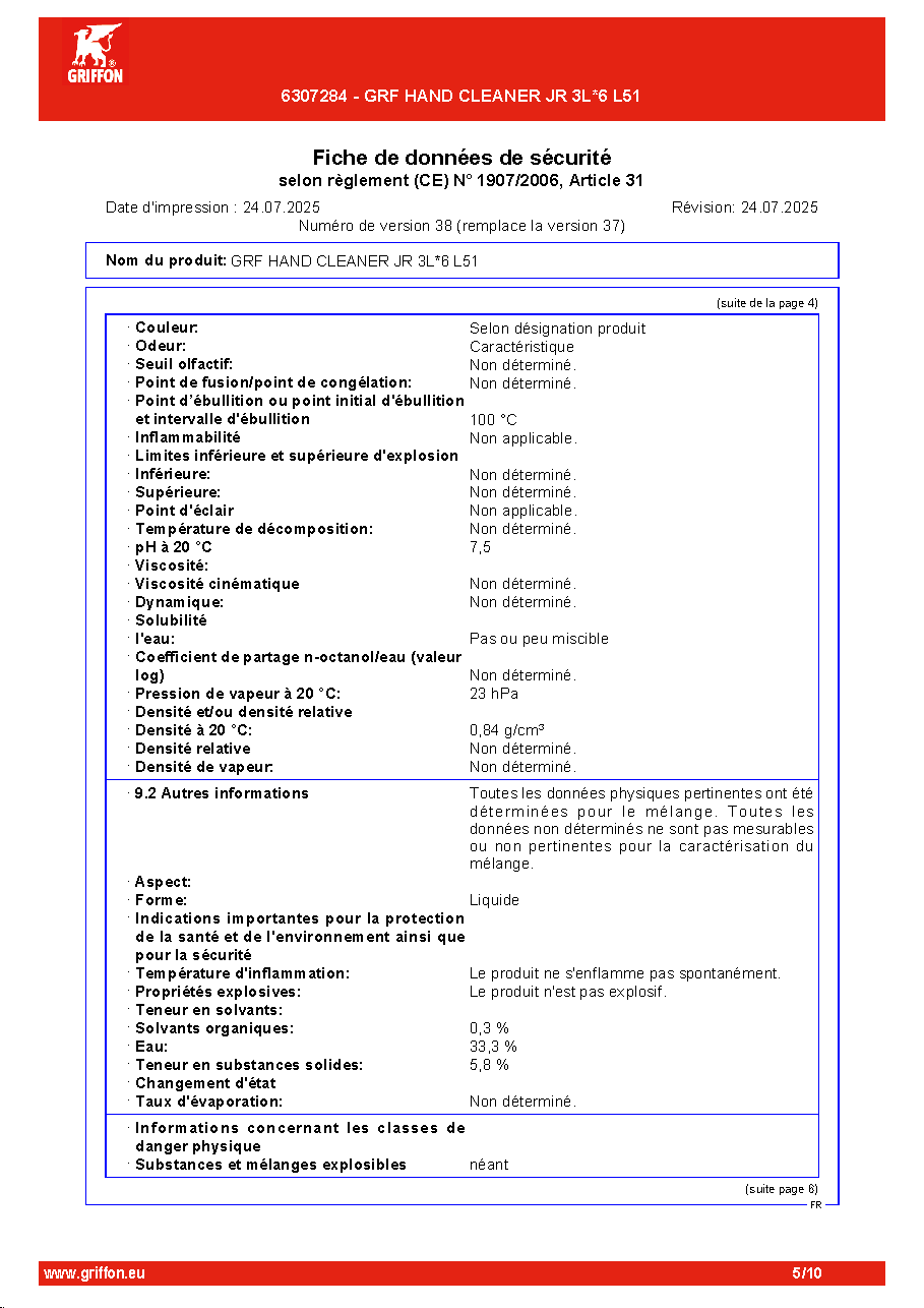 Fiche technique fournisseur
