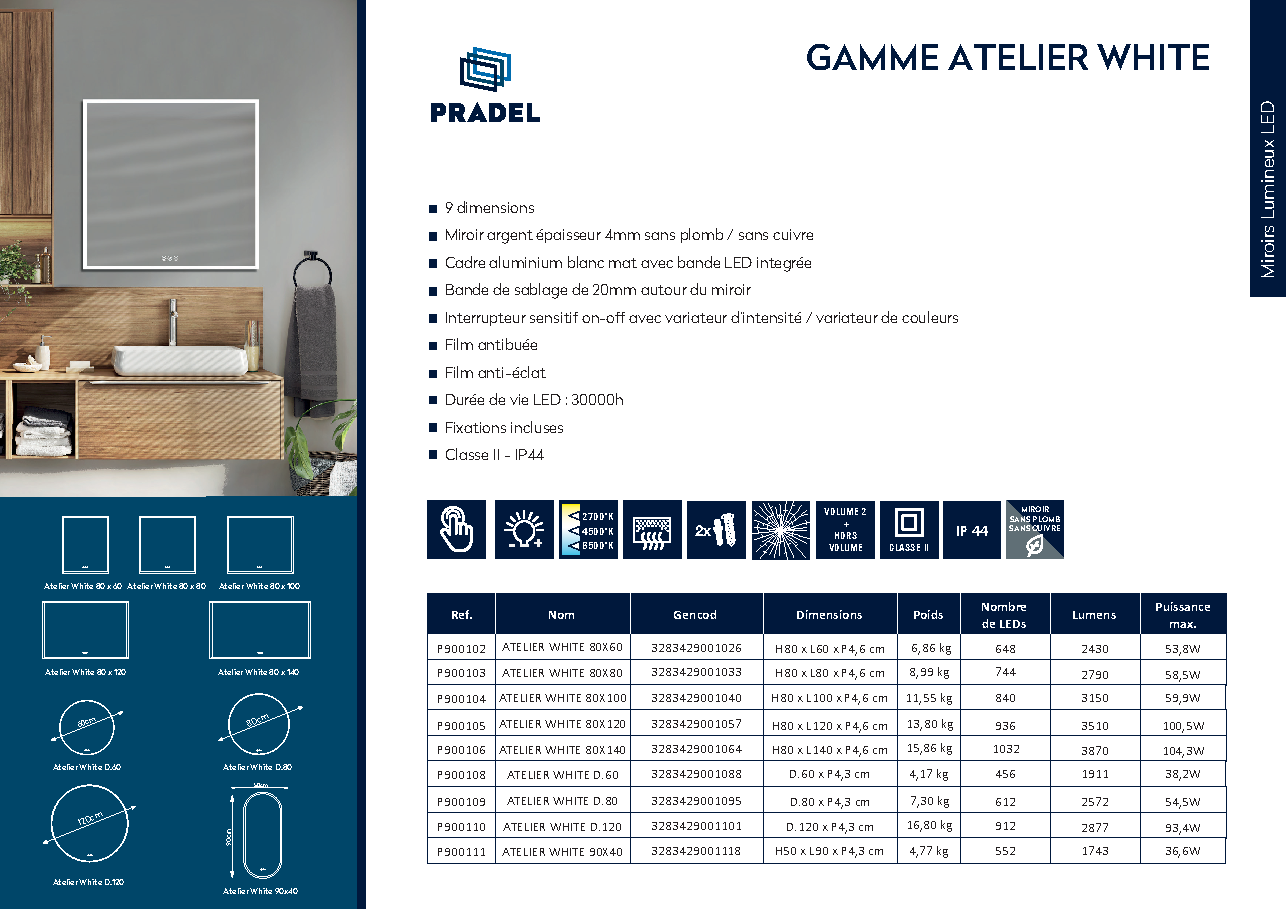 Fiche technique fournisseur