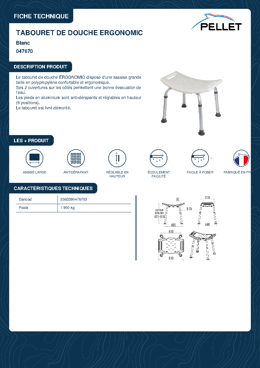 Fiche technique fournisseur