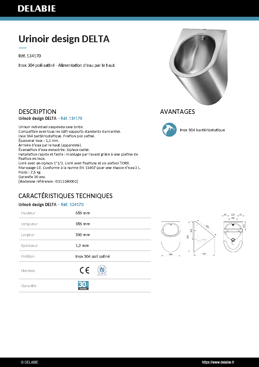Fiche technique fournisseur