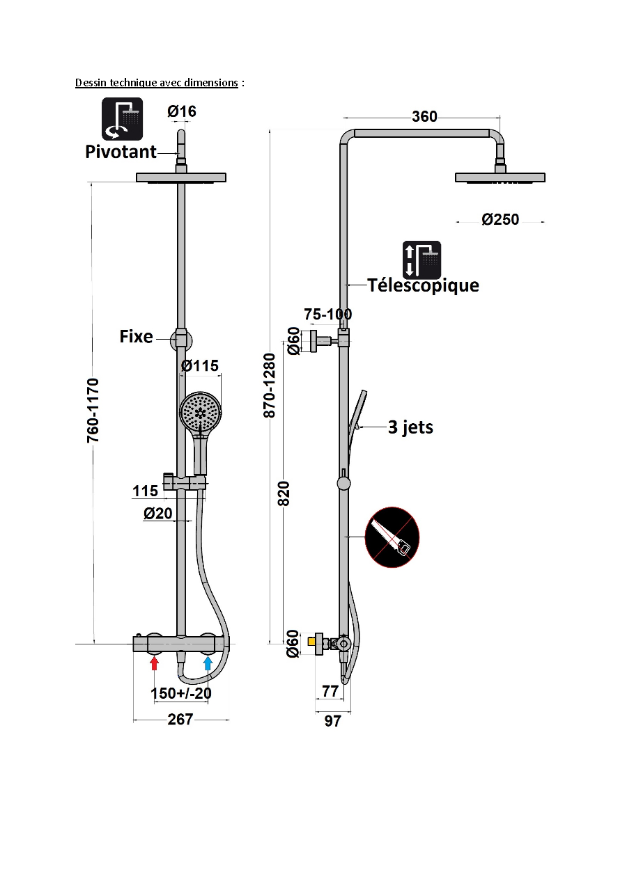 Fiche technique fournisseur