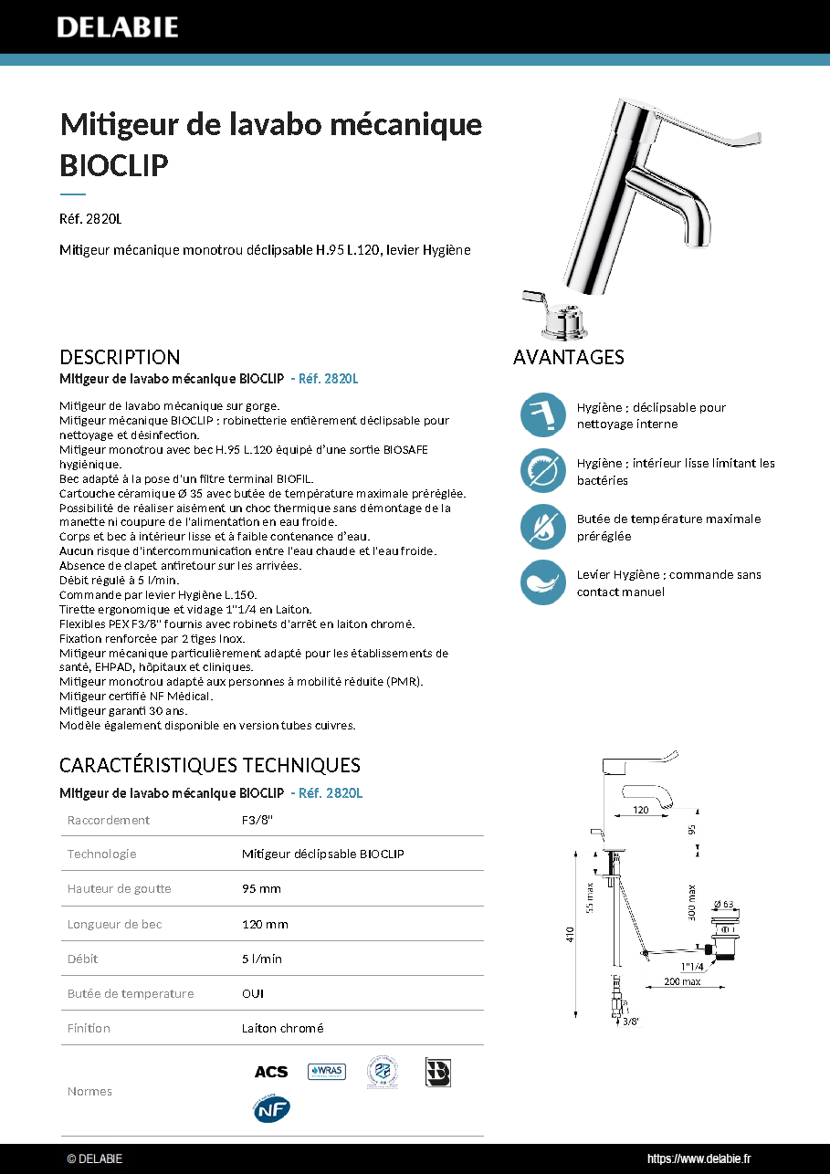 Fiche technique fournisseur