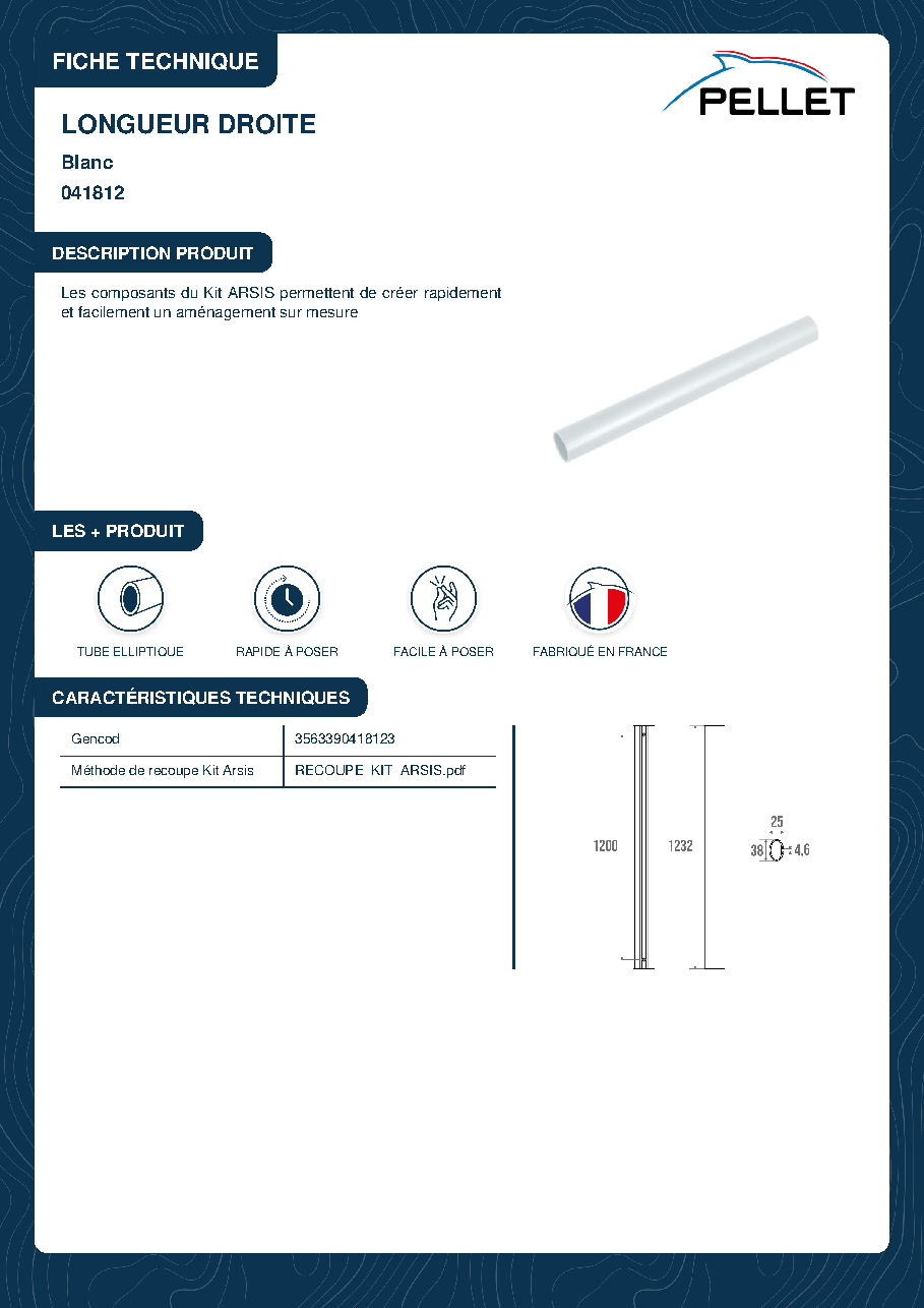 Fiche technique fournisseur