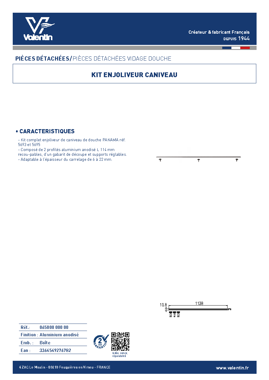 Fiche technique fournisseur