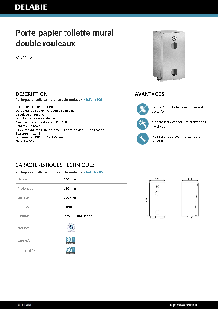 Fiche technique fournisseur