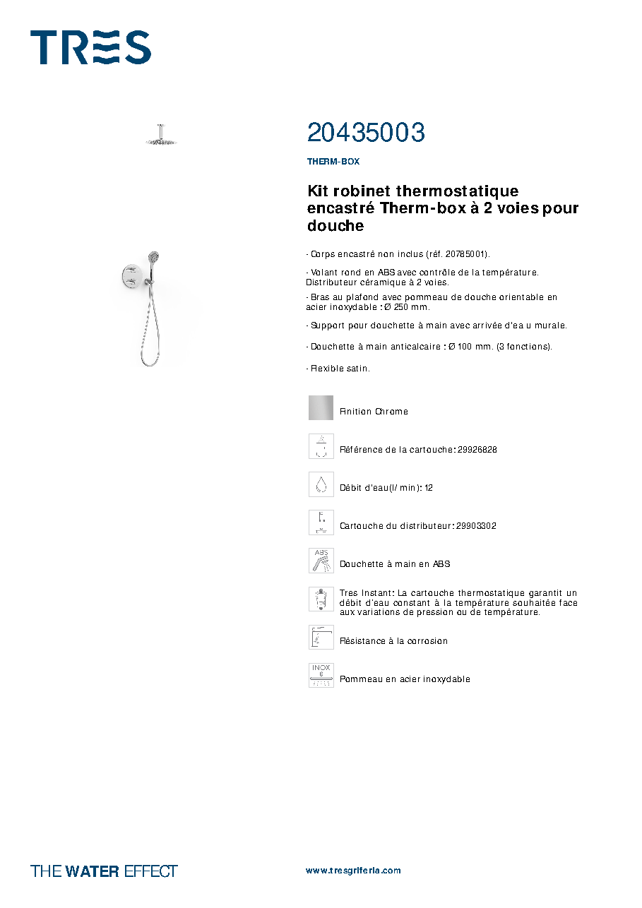 Fiche technique fournisseur