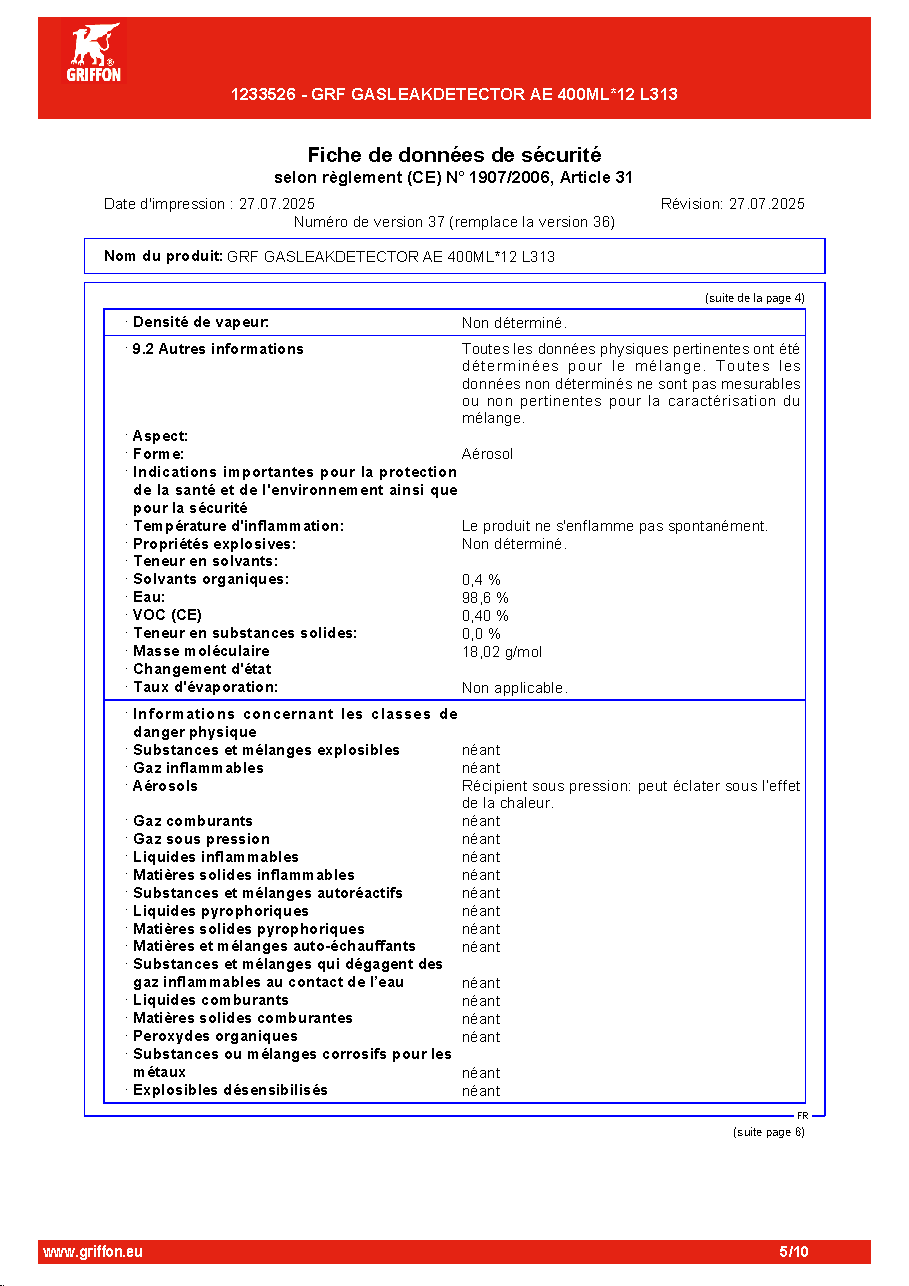 Fiche technique fournisseur