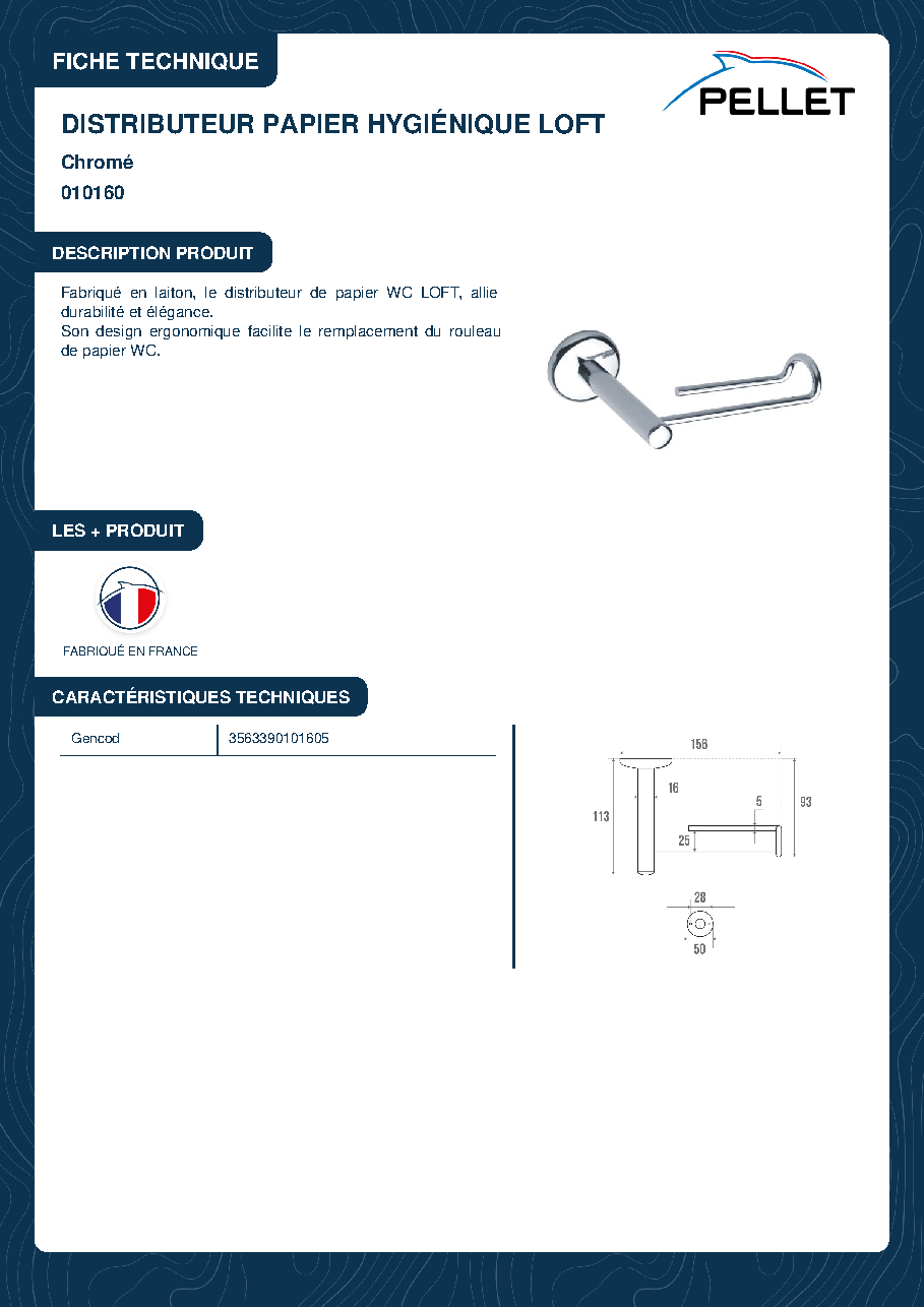 Fiche technique fournisseur