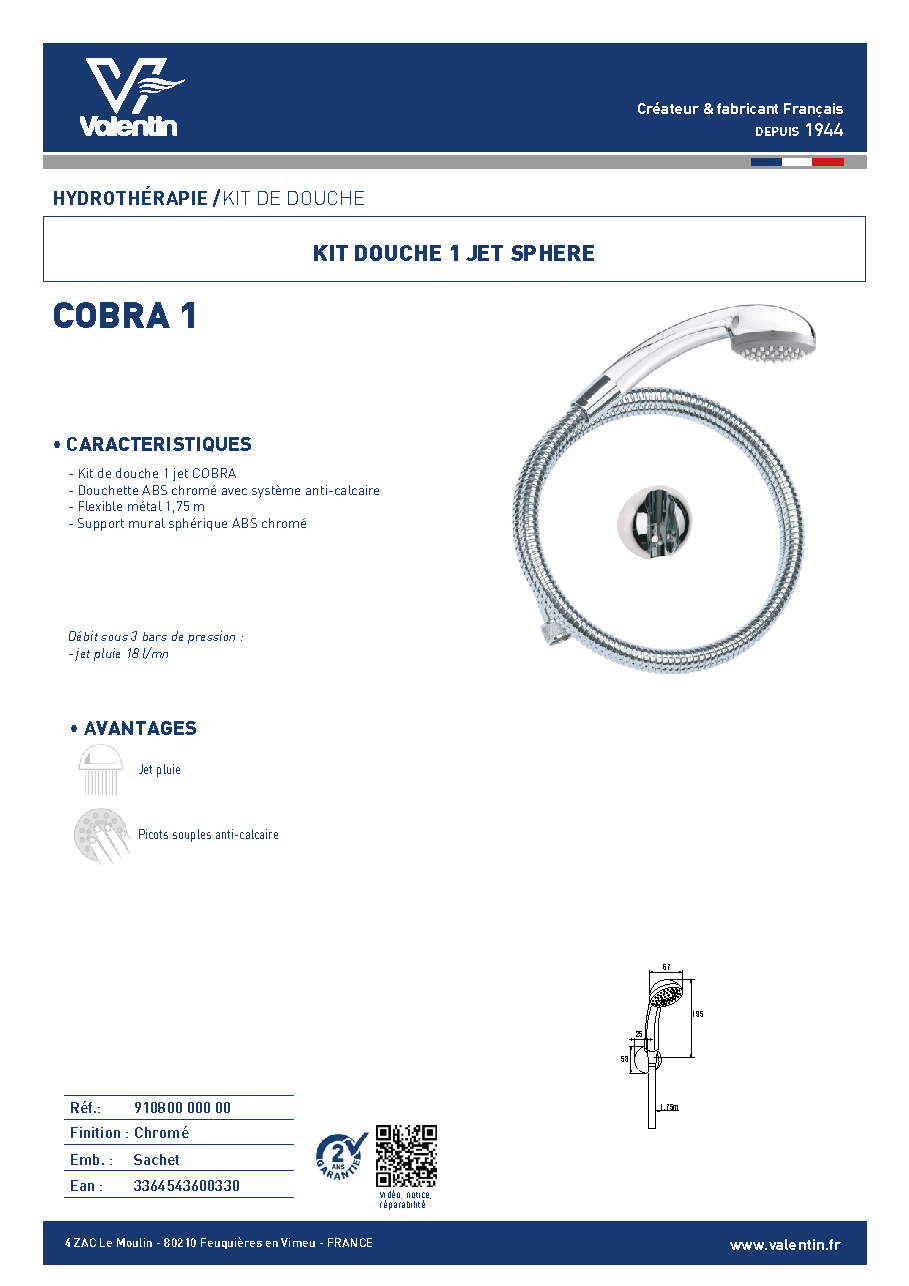 Fiche technique fournisseur