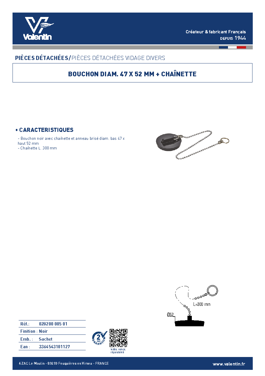 Fiche technique fournisseur