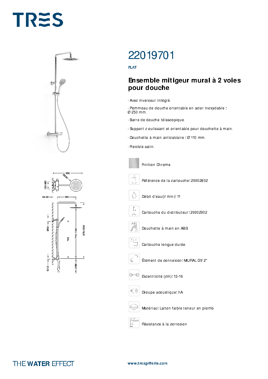 Fiche technique fournisseur