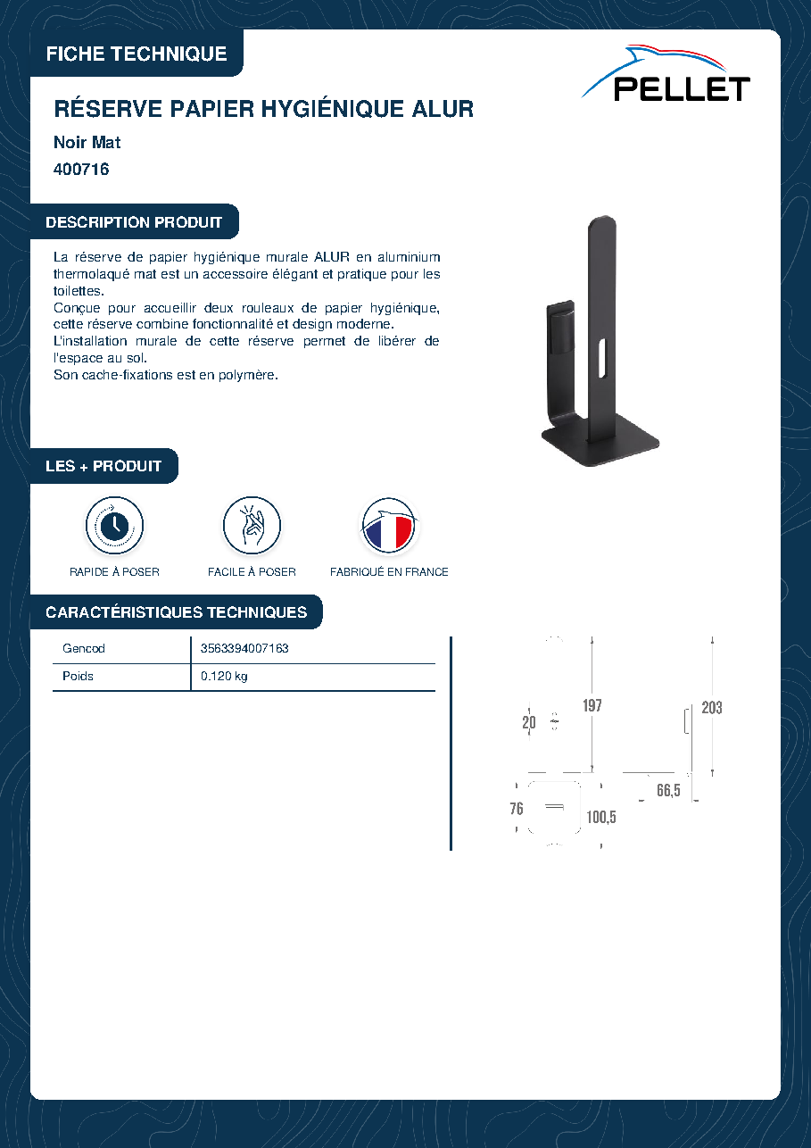 Fiche technique fournisseur