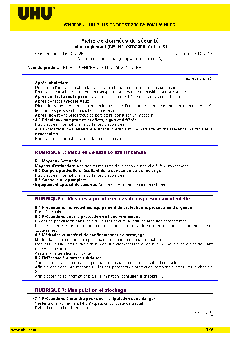 Fiche technique fournisseur
