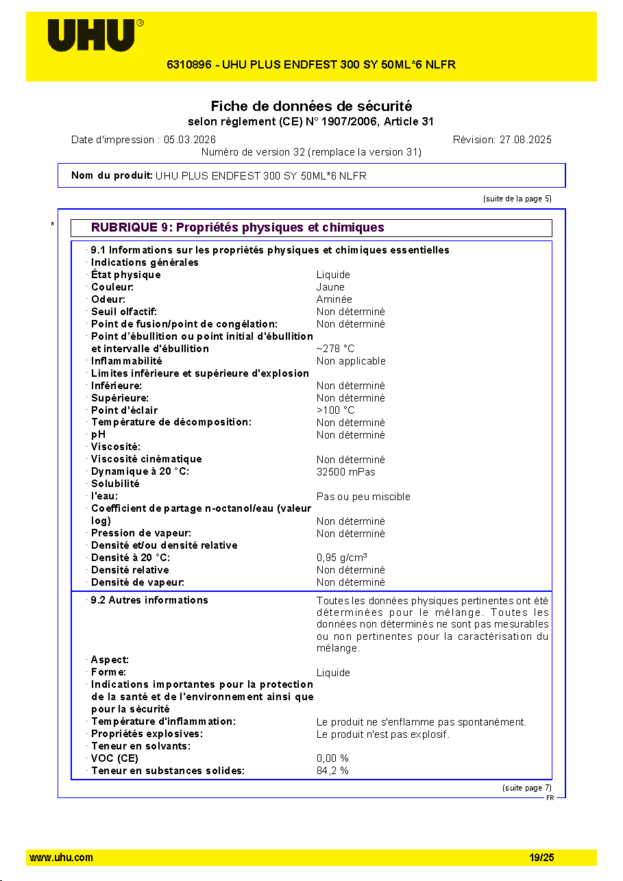 Fiche technique fournisseur
