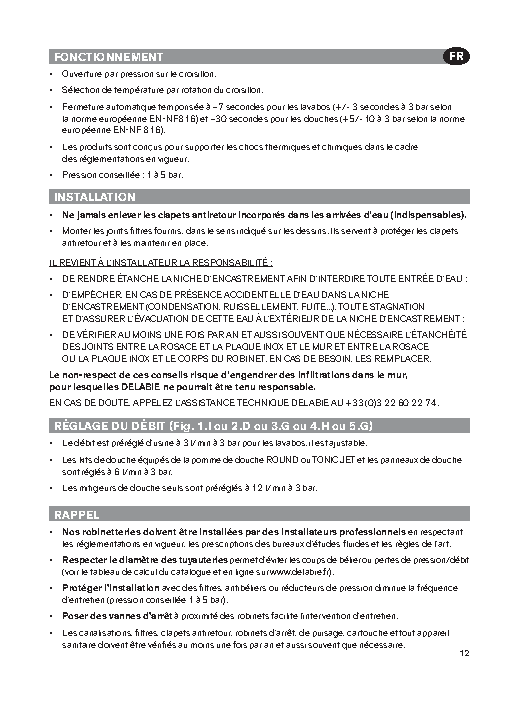 Fiche technique fournisseur
