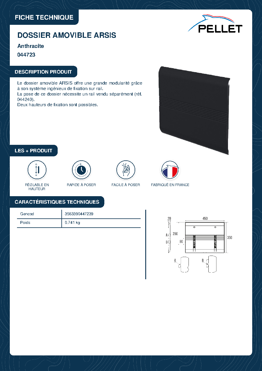 Fiche technique fournisseur