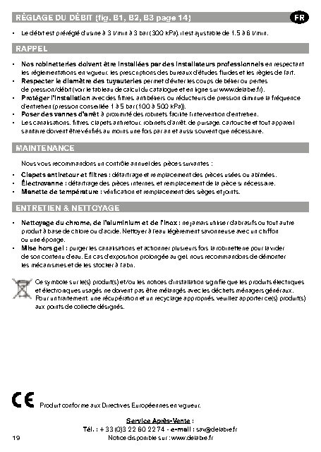 Fiche technique fournisseur