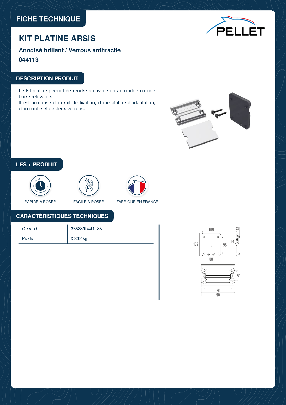 Fiche technique fournisseur