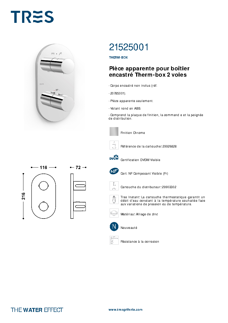 Fiche technique fournisseur