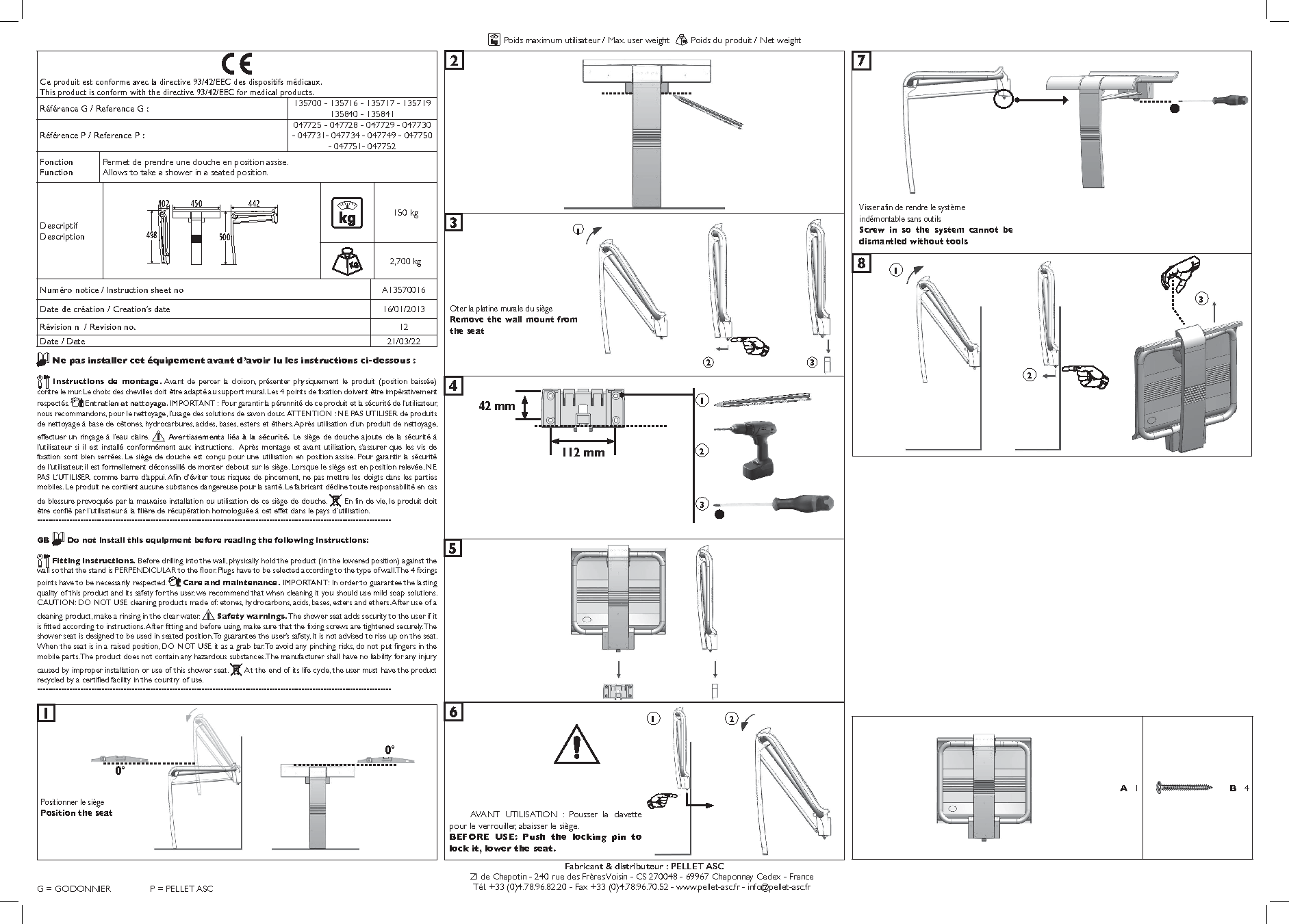 Fiche technique fournisseur