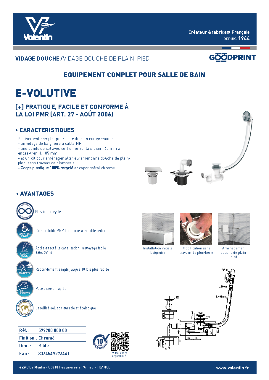 Fiche technique fournisseur