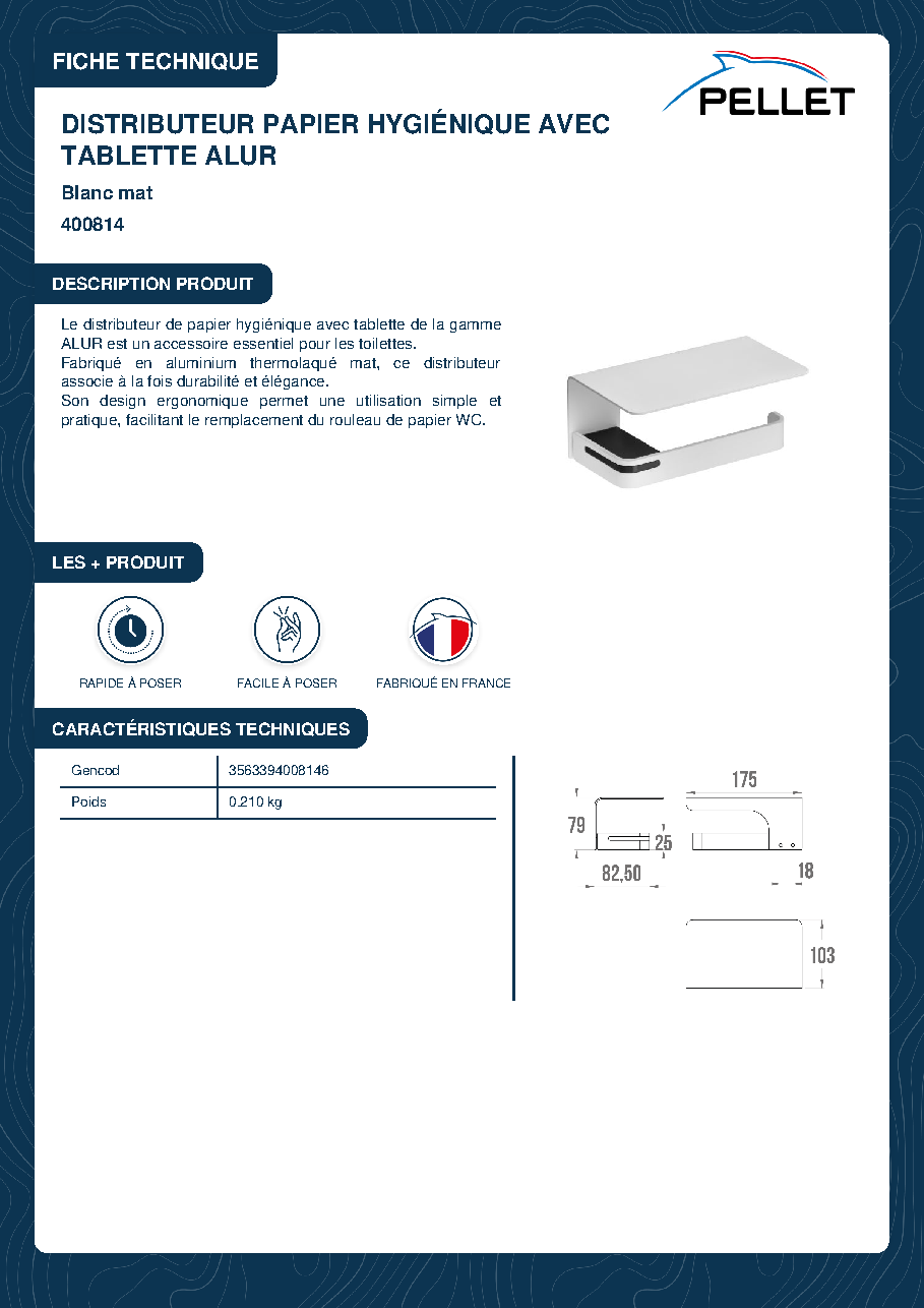 Fiche technique fournisseur