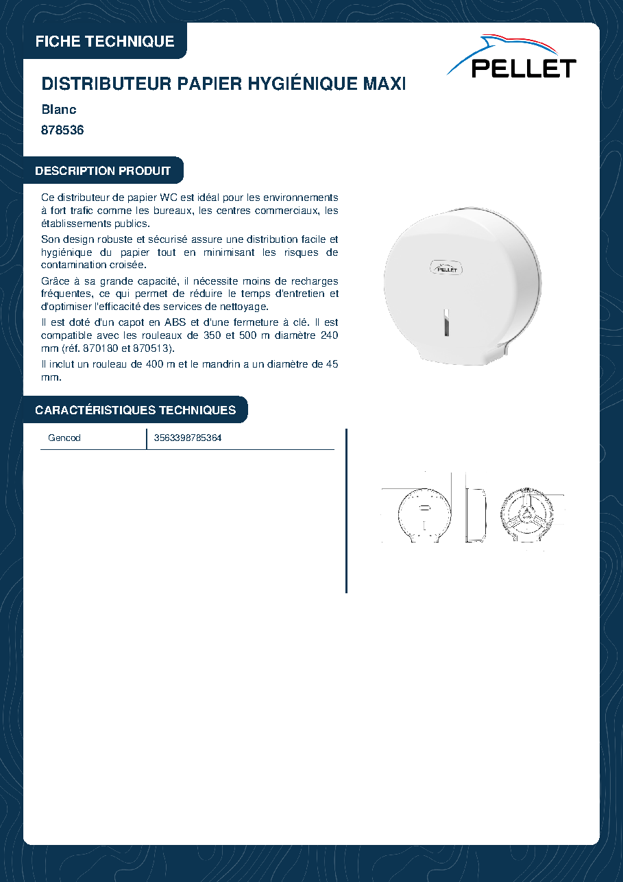 Fiche technique fournisseur