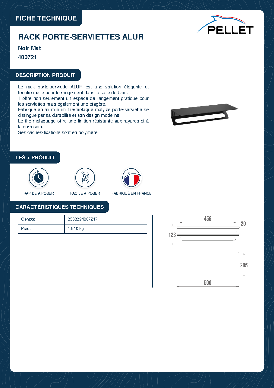 Fiche technique fournisseur