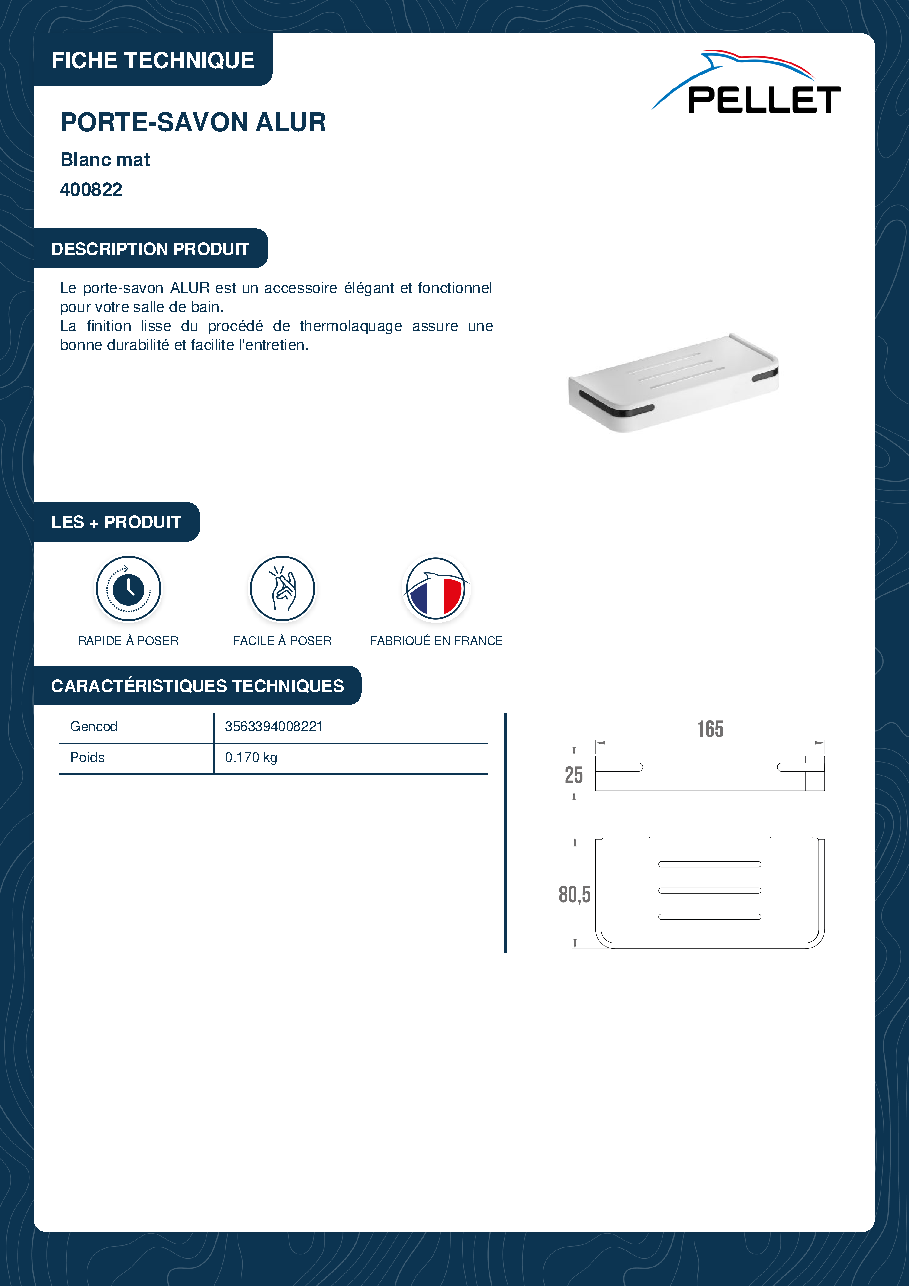Fiche technique fournisseur