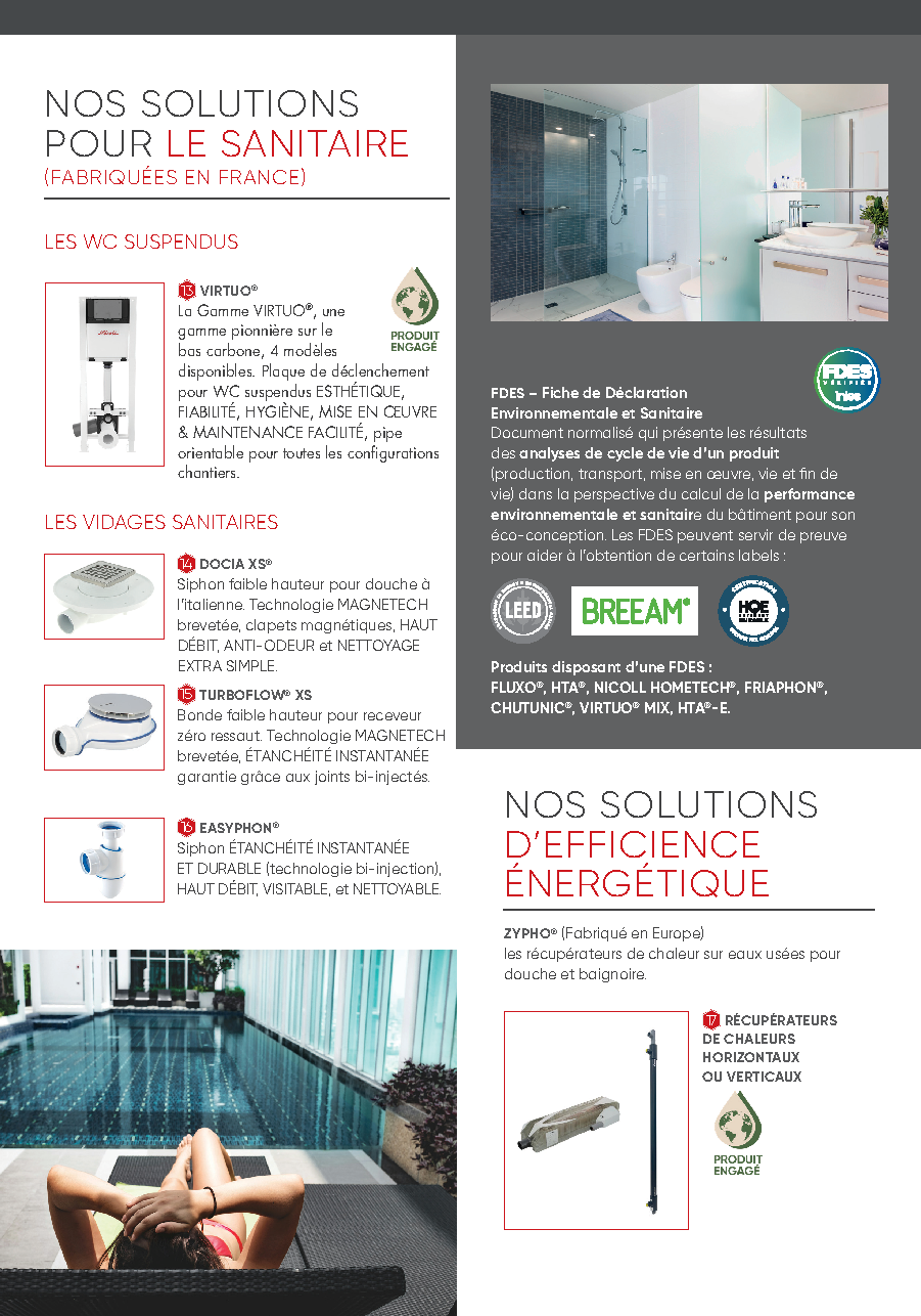 Fiche technique fournisseur